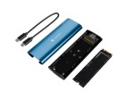 Natec Obudowa SSD zewnętrzna RHINO M.2 NVME USB-C 3.2 horizon blue