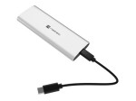 Natec Obudowa SSD zewnętrzna RHINO M.2 NVME USB-C 3.2 arctic silver