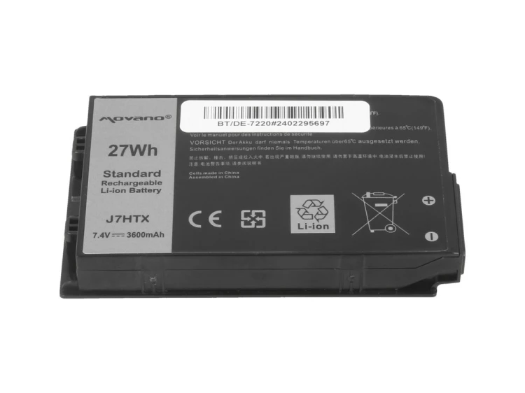 Movano Bateria J7HTX Dell Latitude 12 Rugged 7202 7212 7220 Tablet - 3600 mAh (27 Wh)