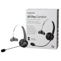 LogiLink Słuchawka nauszna z mikrofonem, bluetooth