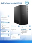 Dell Komputer Dell Pro Tower Essential QVT1260 Win11Pro i5-14400/16GB/1TB SSD/Intel UHD 730/WLAN+BT/Kb/Mouse/3YPS