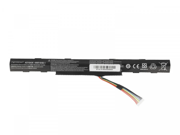 Movano Bateria AS16A5K AS16A7K AS16A8K do Acer Aspire E5 - 2200 mAh (32 Wh)