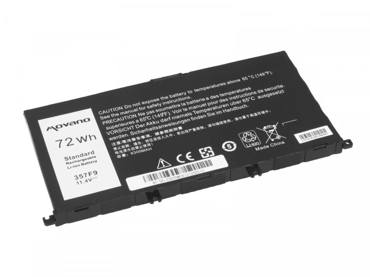 Movano Bateria 357F9 do Dell Inspiron 5577 7557 -  6300 mAh (72 Wh)
