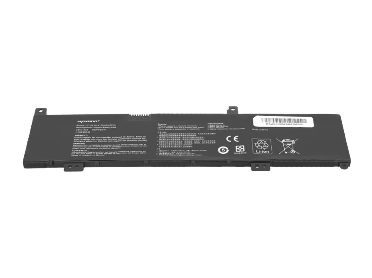 Movano Bateria C31N1636 do Asus VivoBook X580 X580VD X580VN N580VN N580VD - 4100 mAh (47 Wh)