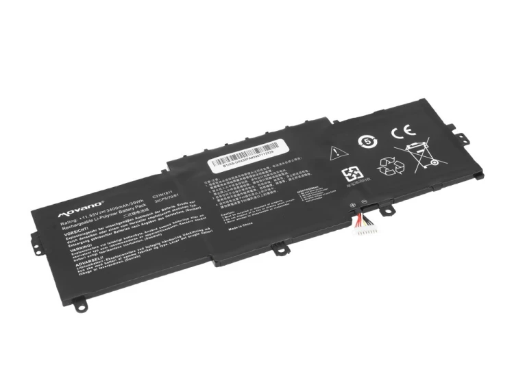 Movano Bateria C31N1811 do Asus ZenBook 14 UX433 UX433F UX433FA UX433FN UX433FL - 3400 mAh (39 Wh)