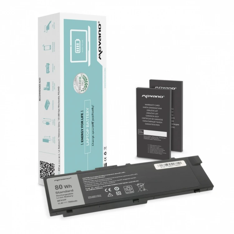 Movano Bateria MFKVP do Dell Precision 15 7510 17 7710 - 7000 mAh (80 Wh)