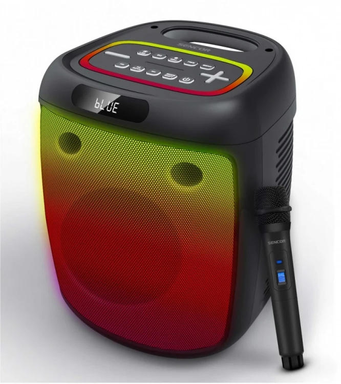 Sencor Głośnik imprezowy Partycon BASE Moc 100W, IPX4, TWS, LED, MIC