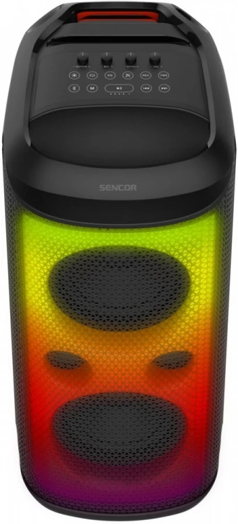 Sencor Głośnik imprezowy Partycon BOOST Moc 250W, IPX4, TWS, LED, MIC