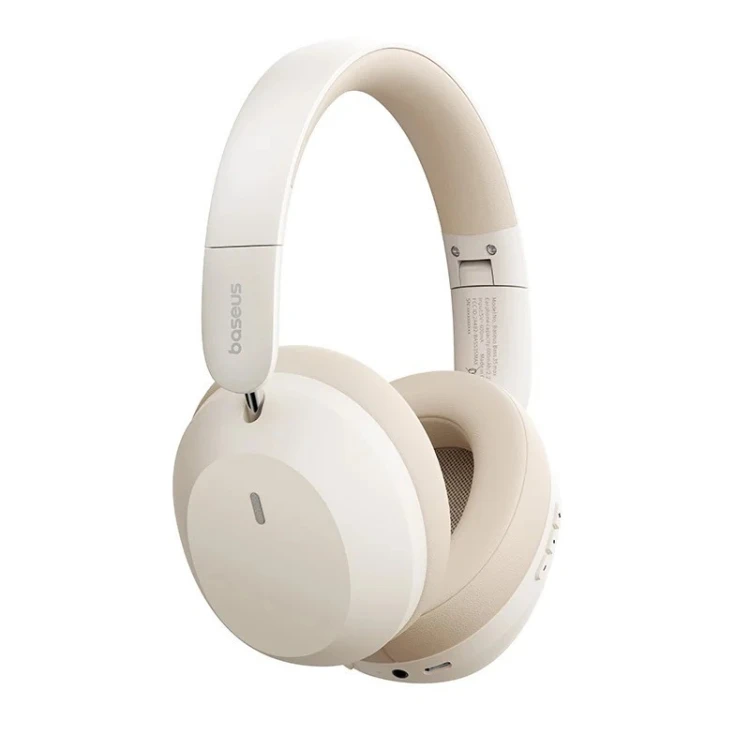 Baseus Słuchawki nauszne bluetooth 5.3 BASS 35 MAX beżowe