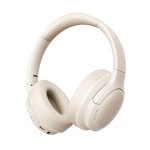 Baseus Słuchawki nauszne bluetooth 6.0 BASS LITE beżowe