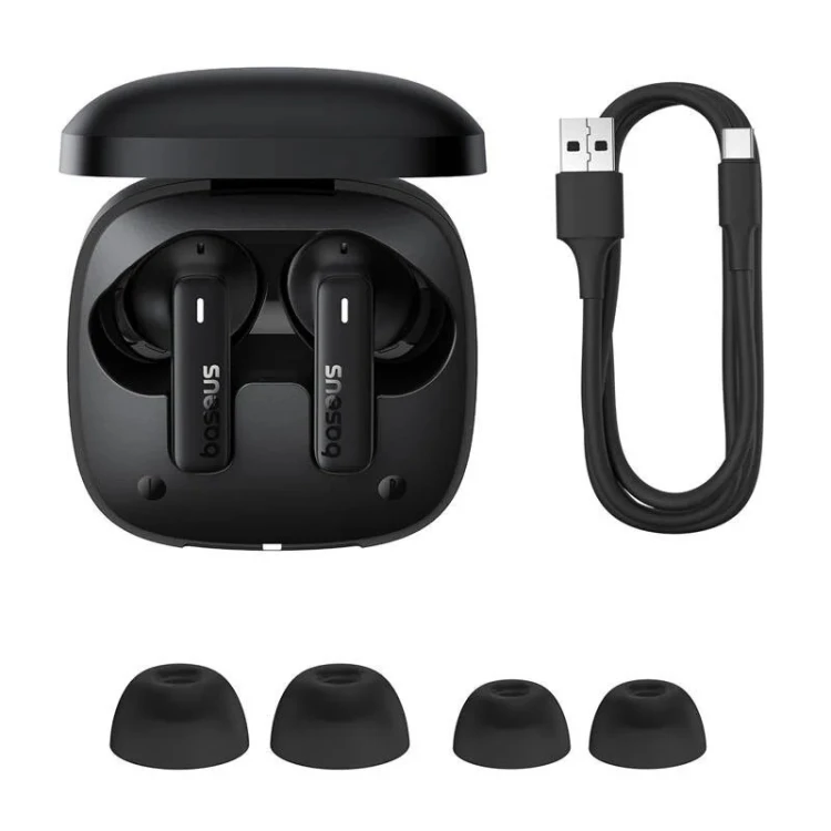 Baseus Słuchawki douszne Bluetooth 5.3 BOWIE E19 czarne