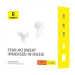 Baseus Słuchawki douszne Bluetooth 5.3 BOWIE E19 białe