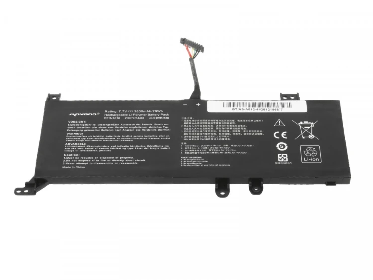 Movano Bateria B21N1818-2 do Asus X512FA X512UF X509FB X509FA X509FJ X509 - 3800 mAh (29 Wh)