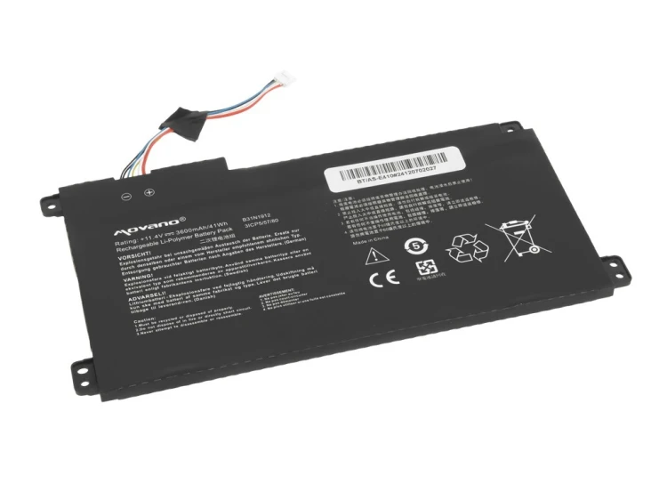Movano Bateria B31N1912 C31N1912 do Asus E410MA L410MA - 3600 mAh (41 Wh)