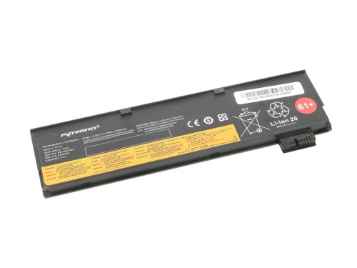 Movano Bateria SB10K97582 do Lenovo ThinkPad T470 T570 - 4400 mAh (47 Wh)