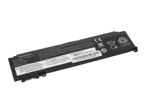 Movano Bateria do Lenovo ThinkPad T460s T470s - przednia - 2000 mAh (23 Wh)