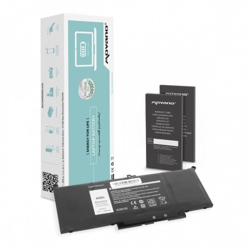 Movano Bateria MYJ96 do Dell Latitude 7290 7390 7490 - 5800 mAh (44 Wh)
