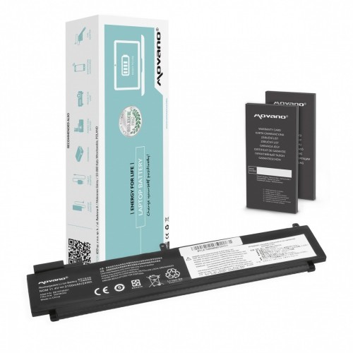 Movano Bateria L17L3P71 01AV478 do Lenovo Thinkpad T480s - 4650 mAh (54 Wh)