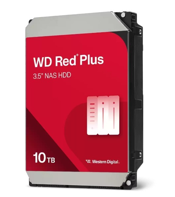 Western Digital Dysk HDD Red Plus 10TB 3,5'' 512MB/7200RPM WD100EFGX