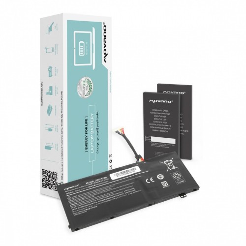 Movano Bateria AC14A8L AC15B7L do Acer VN7 Nitro V15 V17 - 4600 mAh (52 Wh)