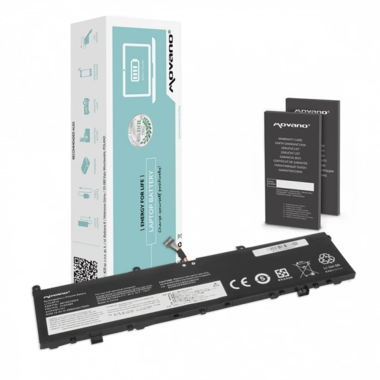 Movano Bateria L17C4P72 L17M4P72 Lenovo ThinkPad P1 X1 Extreme 1st 2nd Gen 01AY969 - 4960 mAh (76 Wh)