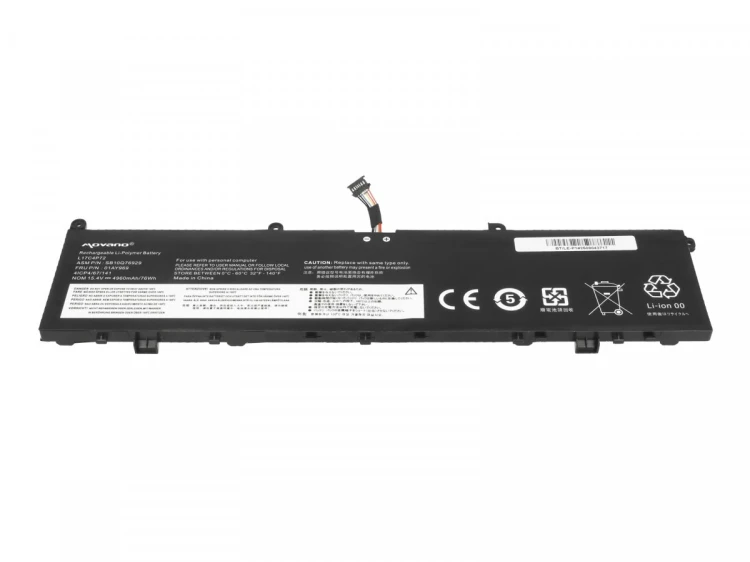 Movano Bateria L17C4P72 L17M4P72 Lenovo ThinkPad P1 X1 Extreme 1st 2nd Gen 01AY969 - 4960 mAh (76 Wh)