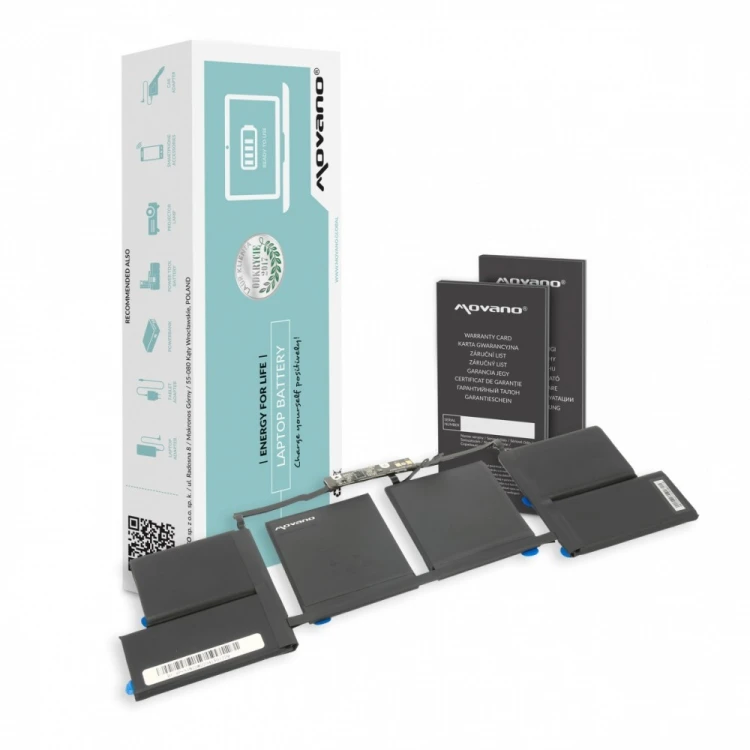 Movano Bateria A1820 do Apple MacBook Pro 15 A1707 - 6667 mAh (76 Wh)