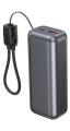 Gembird PowerBank LCD 10000mAh QC3.0 20W szary