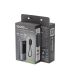 Gembird PowerBank LCD 10000mAh QC3.0 20W szary