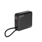 Gembird PowerBank 10000mAh 1xUSB-C/1xUSB-A 20W bezprzewodowy 15W czarny