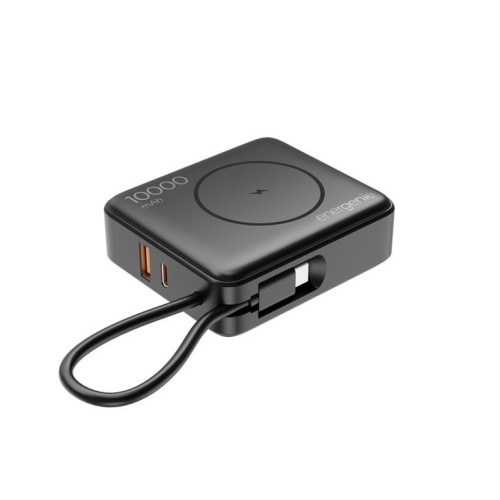 Gembird PowerBank 10000mAh 1xUSB-C/1xUSB-A 20W bezprzewodowy 15W czarny