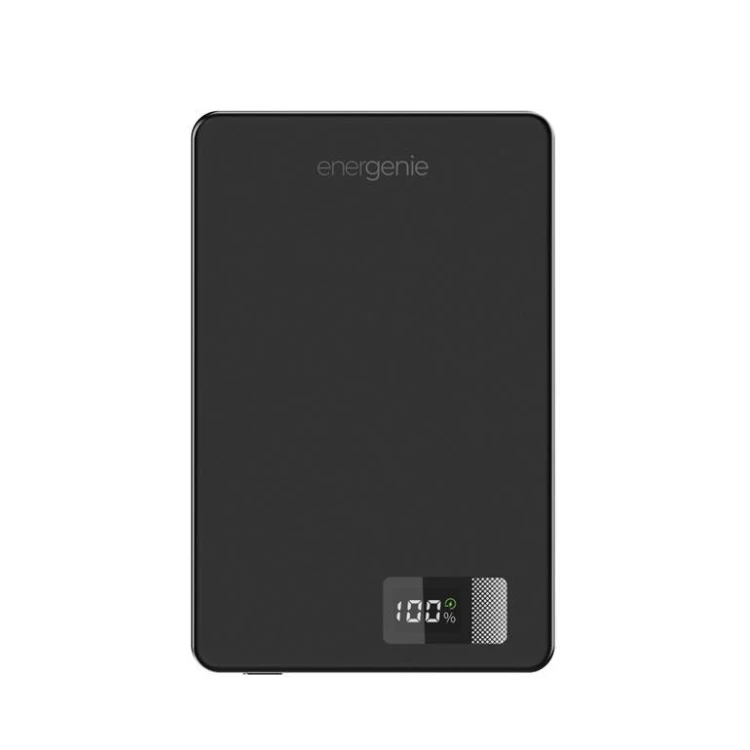 Gembird PowerBank 10000mAh LCD 1xUSB-C 20W bezprzewodowy 15W czarny