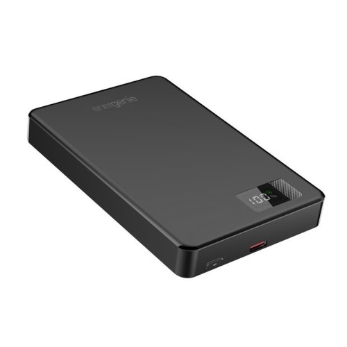 Gembird PowerBank 10000mAh LCD 1xUSB-C 20W bezprzewodowy 15W czarny