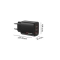 Verbatim Ładowarka GaN 65W QC 3.0, 2x USB-C, 1x USB PD 3.0 EU