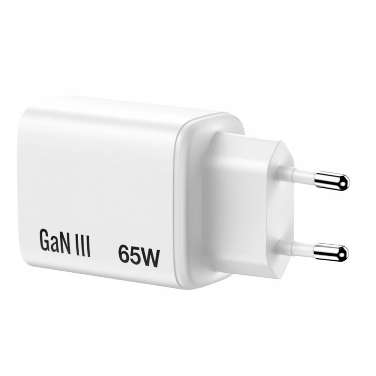 Verbatim Ładowarka GaN 65W QC 3.0, 2xUSB-C, 1x USB-A PD 3.0 EU
