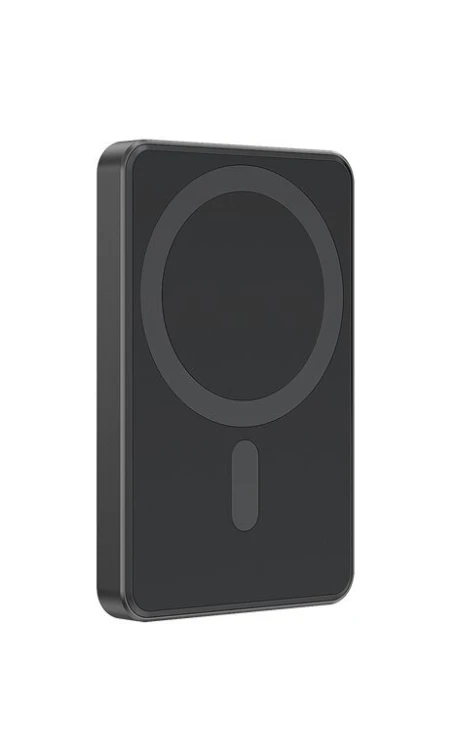 Gembird PowerBank bezprzewodowy, magnetyczny 5000mAh 15W czarny