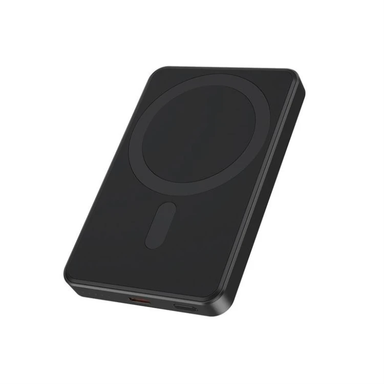 Gembird PowerBank bezprzewodowy, magnetyczny 5000mAh 15W czarny