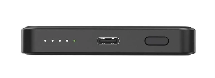Gembird PowerBank bezprzewodowy, magnetyczny 5000mAh 15W czarny