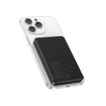 Gembird PowerBank bezprzewodowy, magnetyczny 5000mAh 15W czarny