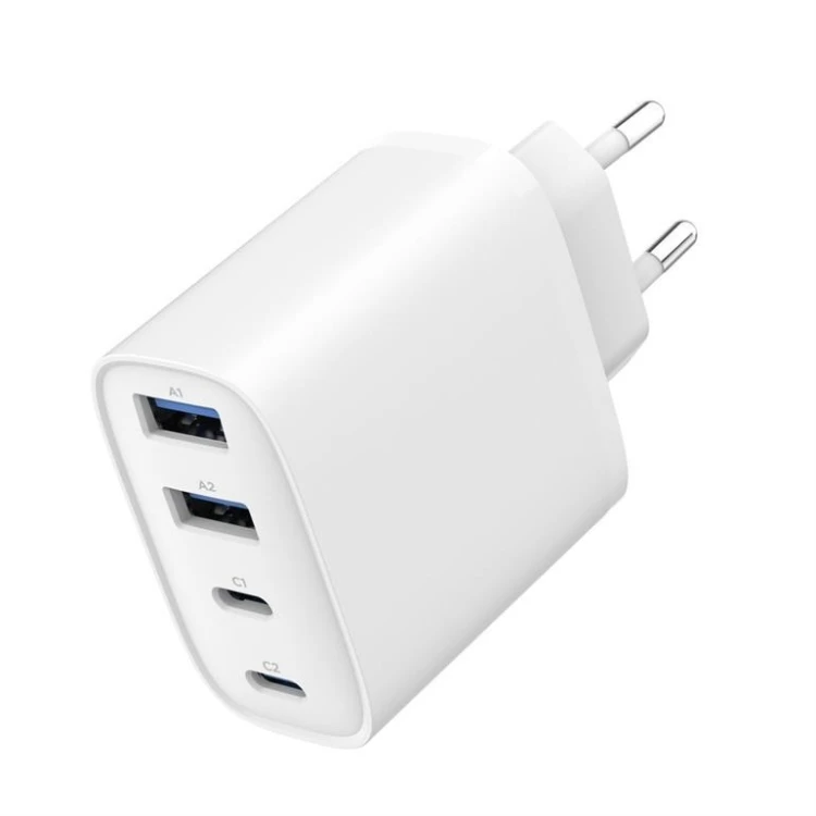 Gembird Ładowarka uniwersalna GaN 40W LCD 3xUSB-C 1xUSB-A biała