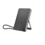 Gembird PowerBank 10000mAh bezprzewodowy 15W USB-C 20W z podstawką, czarny