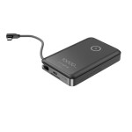 Gembird PowerBank 10000mAh bezprzewodowy 15W USB-C 20W z podstawką, czarny