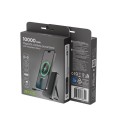 Gembird PowerBank 10000mAh bezprzewodowy 15W USB-C 20W z podstawką, czarny