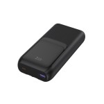 Gembird PowerBank 20000mAh ze zintegrowanymi kablami QC 3.0 LCD 20W czarny
