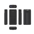 Gembird PowerBank 20000mAh ze zintegrowanymi kablami QC 3.0 LCD 20W czarny