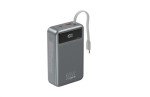 Gembird PowerBank 20000mAh zintegrowane kable QC3.0 18W PD 65W LCD czarny