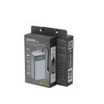 Gembird PowerBank 20000mAh zintegrowane kable QC3.0 18W PD 65W LCD czarny