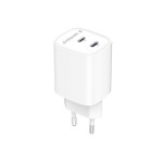 Gembird Ładowarka uniwersalna 2xUSB-C PD 45W biała