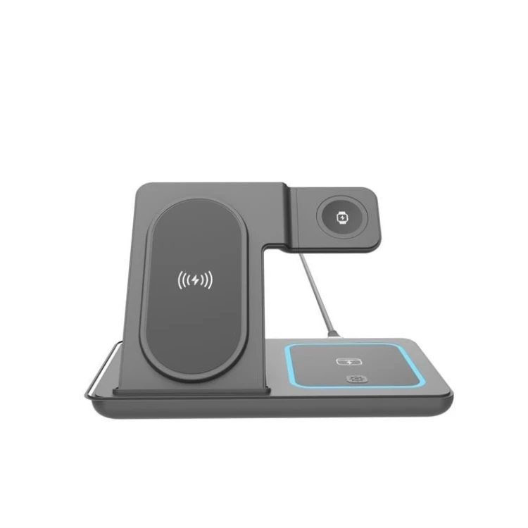 Gembird Ładowarka bezprzewodowa 3w1 15W Apple-Iphone, Watch, Airpods czarna