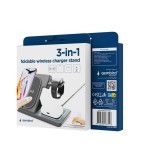 Gembird Ładowarka bezprzewodowa 3w1 15W Apple-Iphone, Watch, Airpods czarna